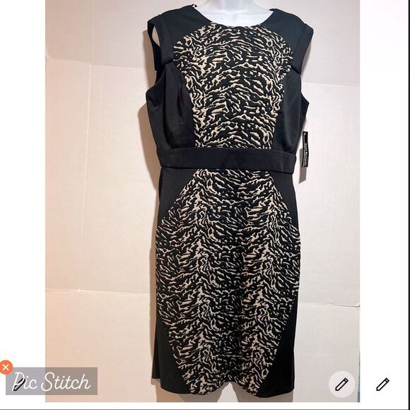 R&M Richards Dresses & Skirts - Size 14 R&M Richards Elegant Black and Taupe Stealth Dress